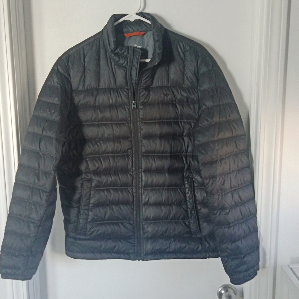 Dockers Natural Down Packable Black Puffer Jacket - Size M